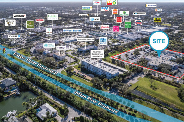 Professional Retail Aerial Map Design for Real Estate Marketing